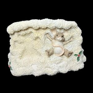 Charming Tails Maxine Snow Angel Mouse Figurine Christmas Holiday 5" Collectible